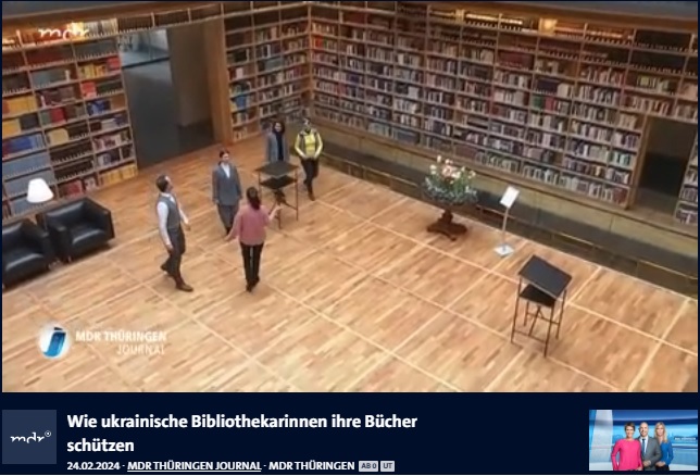 Відеосюжет про українських бібліотекарів у Бібліотеці герцогині Анни Амалії.